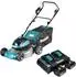 Makita DLM 466 PG2 Akku-Rasenmäher 36V (2x18V) 46cm Brushless, 2x6,0Ah (DLM466PG2)