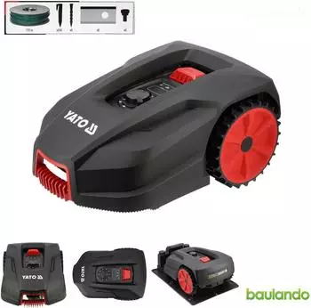 Yato Mähroboter bis 800m² Regensensor App (Wi-Fi/Bluetooth)
