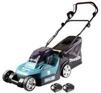 Dlm 432 G2 Akku Rasenm&auml;her 36 V ( 2x 18 V ) 43 Cm Brushless + 2x Akku 6,0 Ah -...