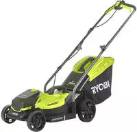 Ryobi Rasenm&auml;her RLM18X33B40 ONE+, Akku, 18V / 4 Ah, mit Akku, Ladeger&auml;t & Fangkorb