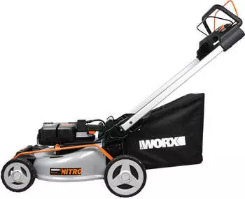 Worx 80 V WG761E (mit 4 x Akku und Ladegerät) – Robustes Gehäuse und kugelgelagerte Räder