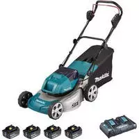 Makita DLM463PG4, Makita DLM463PG4 Akku-Rasenm&auml;her 2x18V / 6,0 Ah, 4 Akkus +