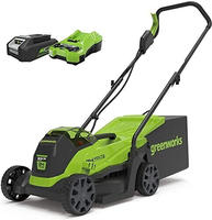 Greenworks Rasenm&auml;her GD24LM33, Akku, 24V / 2Ah, mit Akku, Ladeger&auml;t & Fangkorb 30