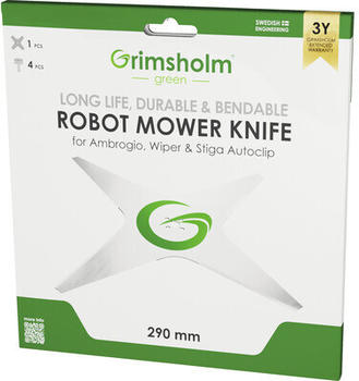 Grimsholm Green Messer f&uuml;r STIGA Autoclip Techline / Wiper / Ambrogio 29 cm