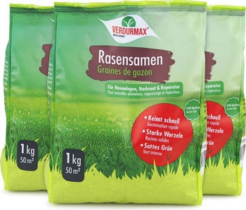 H&ouml;fer Chemie 3x1 kg VERDURMAX schnellkeimend in RSM Qualit&auml;t ideal f&uuml;r Neuansaat