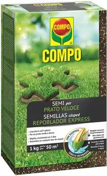 COMPO Rasensamen Schnell-Mischung, ummantelt, 1kg (2357802011)