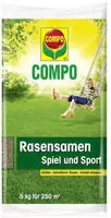 Compo 13808, COMPO Rasensaat Spiel und Sport 5 kg f&uuml;r 250 m&sup2;, Grundpreis:...