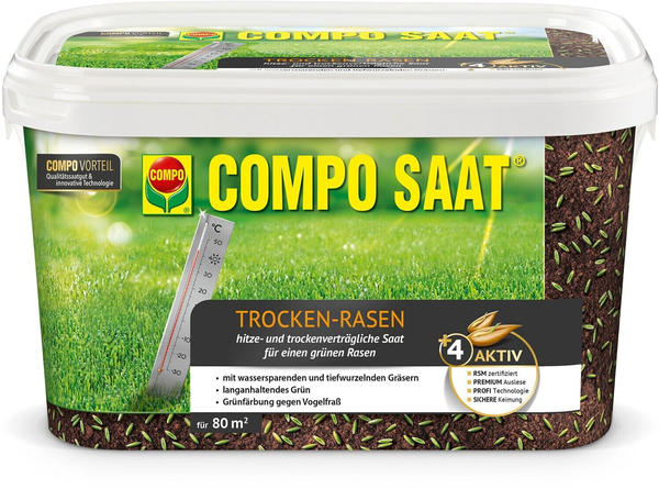 COMPO GmbH SAAT Trocken-Rasen 2kg für 80m²
