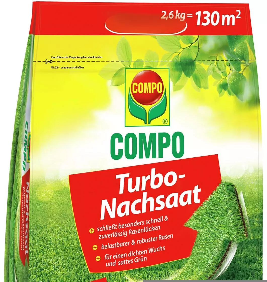 COMPO Compo Turbo Nachsaat 2,6kg fr 130 m Nachsaat-Rasen