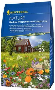 Kiepenkerl Nature Niedrige Wildblumen- und Kr&auml;uterwiese 250 g 30 m&sup2; (663800)