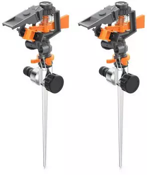 Brandson Impulsregner mit Pulsation 360° bis 200 m² 2er Set 7 m