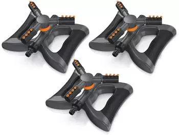 Brandson Kreisregner 3-Arm 360° rotierend bis 314m², 3er-Set (307788)