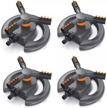 Brandson Kreisregner 360° 3 Arm bis 314 m² 4er Set 10 m