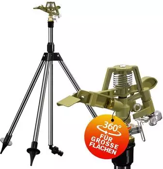 Gardebruk Teleskopstativ Kreisregner 360° Sprengweite bis 24m (102660)