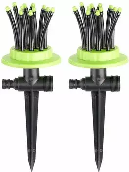 Royal Gardineer Gartensprinkler 2er-Set, 12 biegsame Düsen (NC9814)