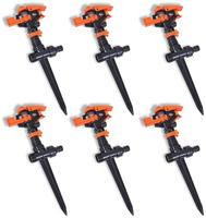 vidaXL Impuls-Rasensprenger Sprenger Sprinkler Impulsregner 6er