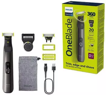 Philips OneBlade Pro 360 Face + Body QP6552/30 – Flexibilität für jede Bartlänge