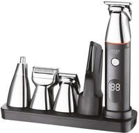 Adler AD 2946 5-in-1 Haarschneider-Pflegeset f&uuml;r M&auml;nner mit LCD-Display