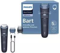 Philips Bartschneider, Nass-/Trockenanwendung, Akku-/Netzbetrieb, abwaschbar unter