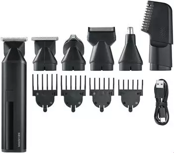 Severin Trimmer + Haarschneider, HS 0710 Grooming Set 6in1 Bartschneider – Severin Trimmer + Haarschneider, HS 0710 Grooming Set 6in1 Bartschneider für perfektes Styling in jeder Situation