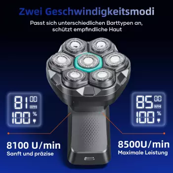 Kensen FK-8780 Glatzenrasierer – Trocken- und Nassrasur für unterschiedliche Anwendungssituationen