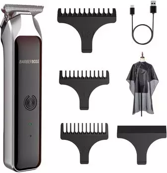 BarberBoss T-Blade-Gesichtstrimmer mit LED-Anzeige