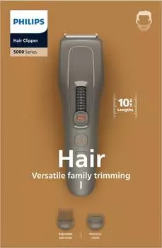 Philips Haarschneider Serie 5000, 10 Längeneinstellungen, Akku 75min (HC5722/15)