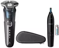 Philips Rasierer, Nass-/Trockenanwendung, Akkubetrieb, SteelPrecision Klingen,
