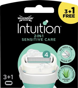 Wilkinson Sword Intuition 2in1 Sensitive Care Rasierklingen 4 Stk.