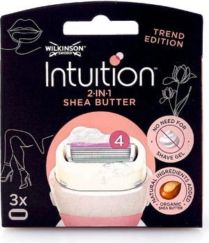 Wilkinson Sword Intuition 2in1 Shea Butter Rasierklingen 3 Stk.