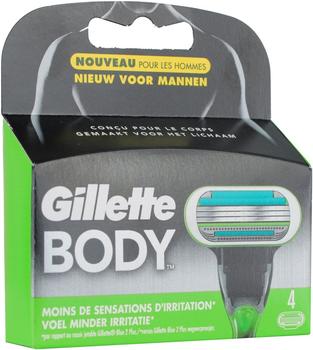 Gillette Body Ersatzklingen (4 Stk.)