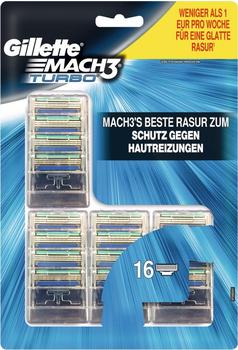 Gillette MACH3 Turbo Systemklingen (16 Stk.)