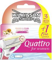Wilkinson Sword Intuition Quattro for Women Rasierer Ersatzklingen 4 pc
