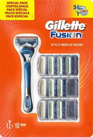 Gillette Fusion Mens Shaver Blue Gray