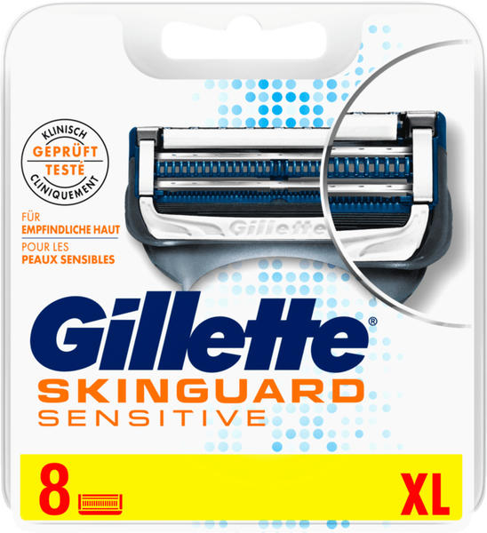 Gillette SkinGuard Sensitive Rasierklingen (8 Stk.) Test ❤️ Jetzt ab 5,59 €  (März 2022) Testbericht.de