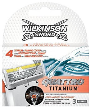 Wilkinson Sword Quattro Titanium Sensitive Replacement Blades (3pcs.)