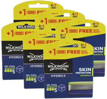 Wilkinson Sword Hydro 5 Skin Protection Sensitive Rasierklingen (6 x 4+1 Stk.)