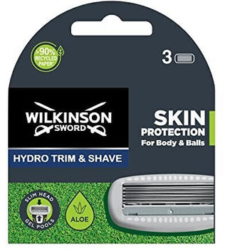 Wilkinson Sword Skin Protection Body & Balls Hydro Trim & Shave (3 Stk.)