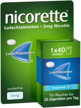 Nicorette freshmint 2 mg Lutschtabletten (40 Stk.)