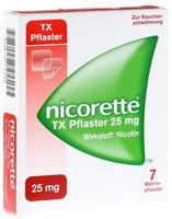 nicorette TX Pflaster 25mg Nikotin zur Rauchentw&ouml;hnung 7 St