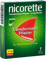 nicorette TX Pflaster 15mg Nikotin zur Rauchentw&ouml;hnung 7 St