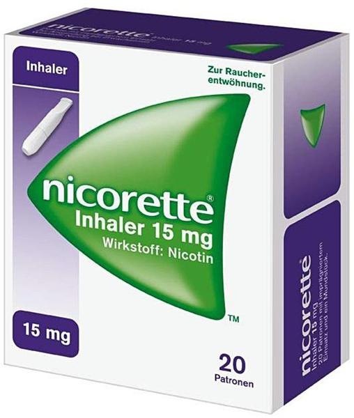 nicorette Inhaler 15 mg Patronen + Mundstück (20 Stk. + 1 Stk.)