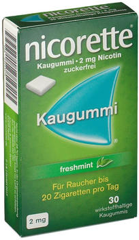 nicorette 2 mg Freshmint Kaugummi (30 Stk.)