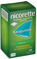 PZN-DE 03643425, Nicorette Kaugummi 2 mg freshmint 105 St, Grundpreis: &euro; 0,20 /