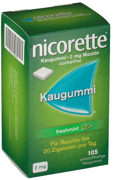 nicorette 2 mg Freshmint Kaugummi (105 Stk.)