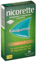 PZN-DE 01640807, Nicorette Kaugummi 4 mg freshfruit 30 St, Grundpreis: &euro; 0,34 /