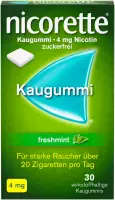 nicorette Kaugummi 4mg freshmint zur Rauchentw&ouml;hnung 30 St