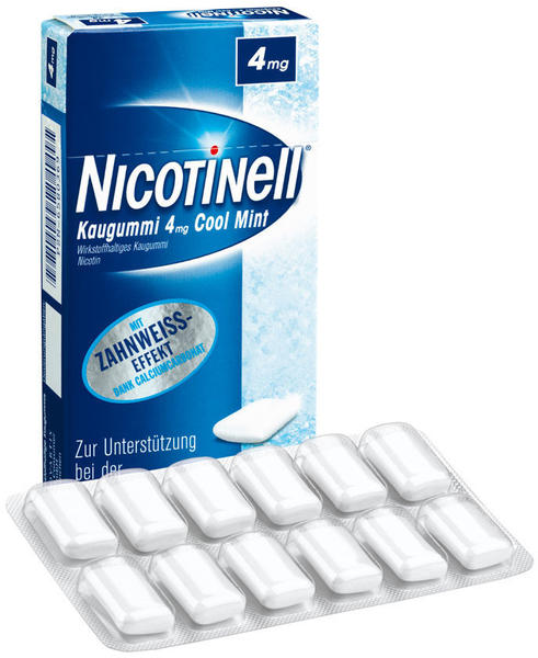 Nicotinell Kaugummi Cool Mint 4 mg (24 Stk.)