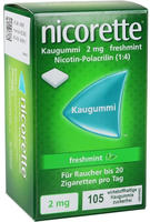 Nicorette Kaugummi 2 mg freshmint - Reimport 105 St