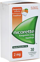 Nicorette Kaugummi 2 mg freshfruit - Reimport 30 St